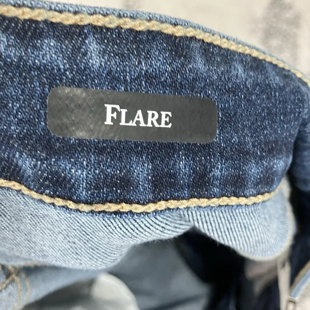 Judy Blue Flare Jeans Womens Plus 20W NWT High Rise Stretch Medium Wash Denim - Picture 9 of 14